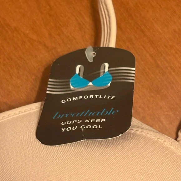 NWT Bali Smoothing Bra 38B Cream Breathable Comfortlite Underwire - Picture 3 of 10